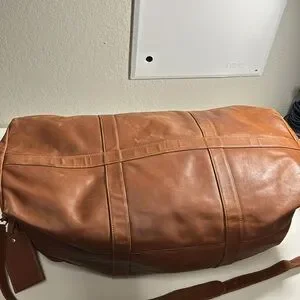 バッグ Vintage Coach Cabin Bag Large Tan Travel Vintage Coach Cabin/Duffle Large British Tan Bag. Style No